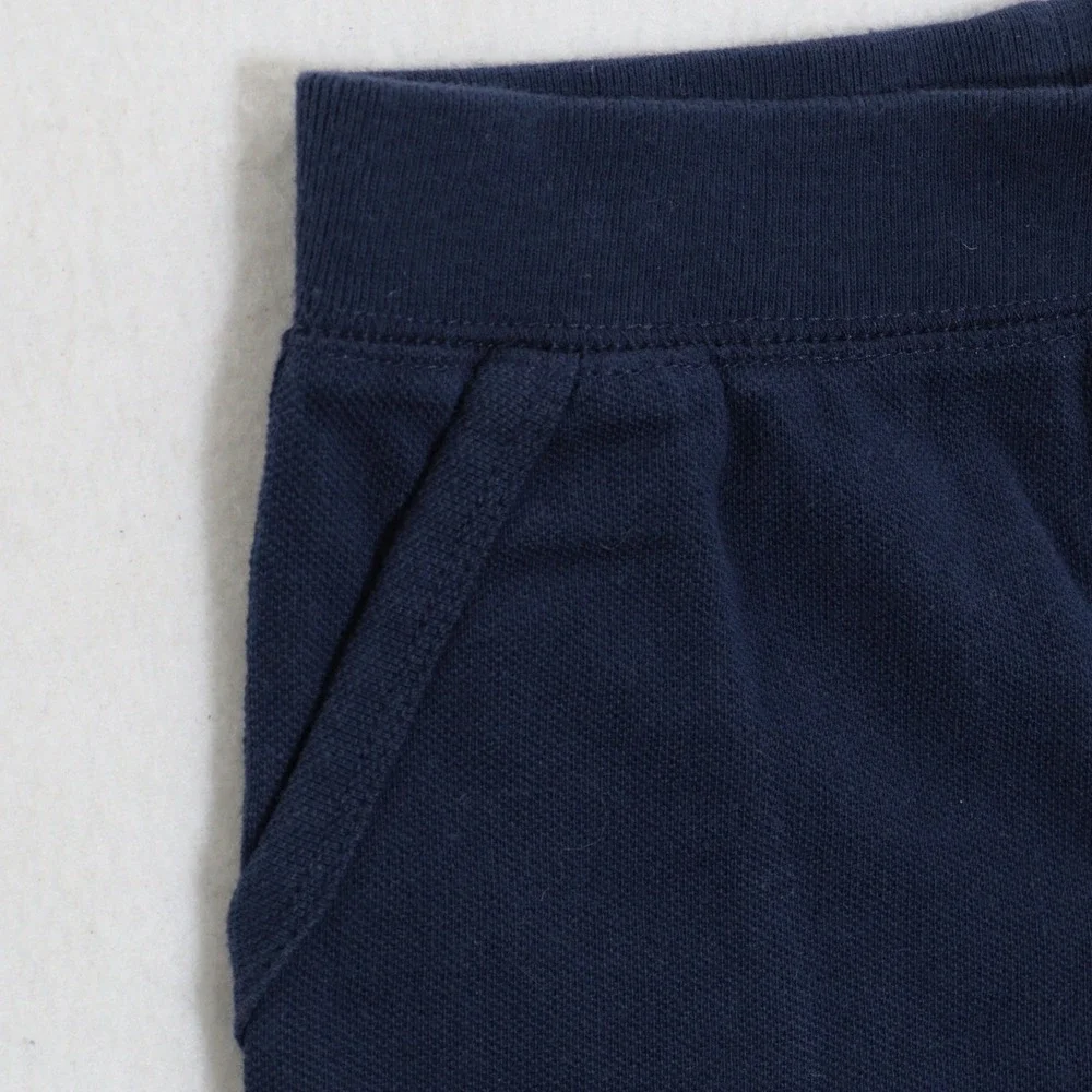 Ralph Lauren Shorts Knit Big Pony Logo Navy Cotton Kids Baby 12M NWT